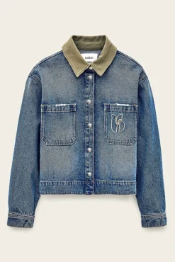 Ba&Sh VIGILIO veste courte denim BLEU Discount