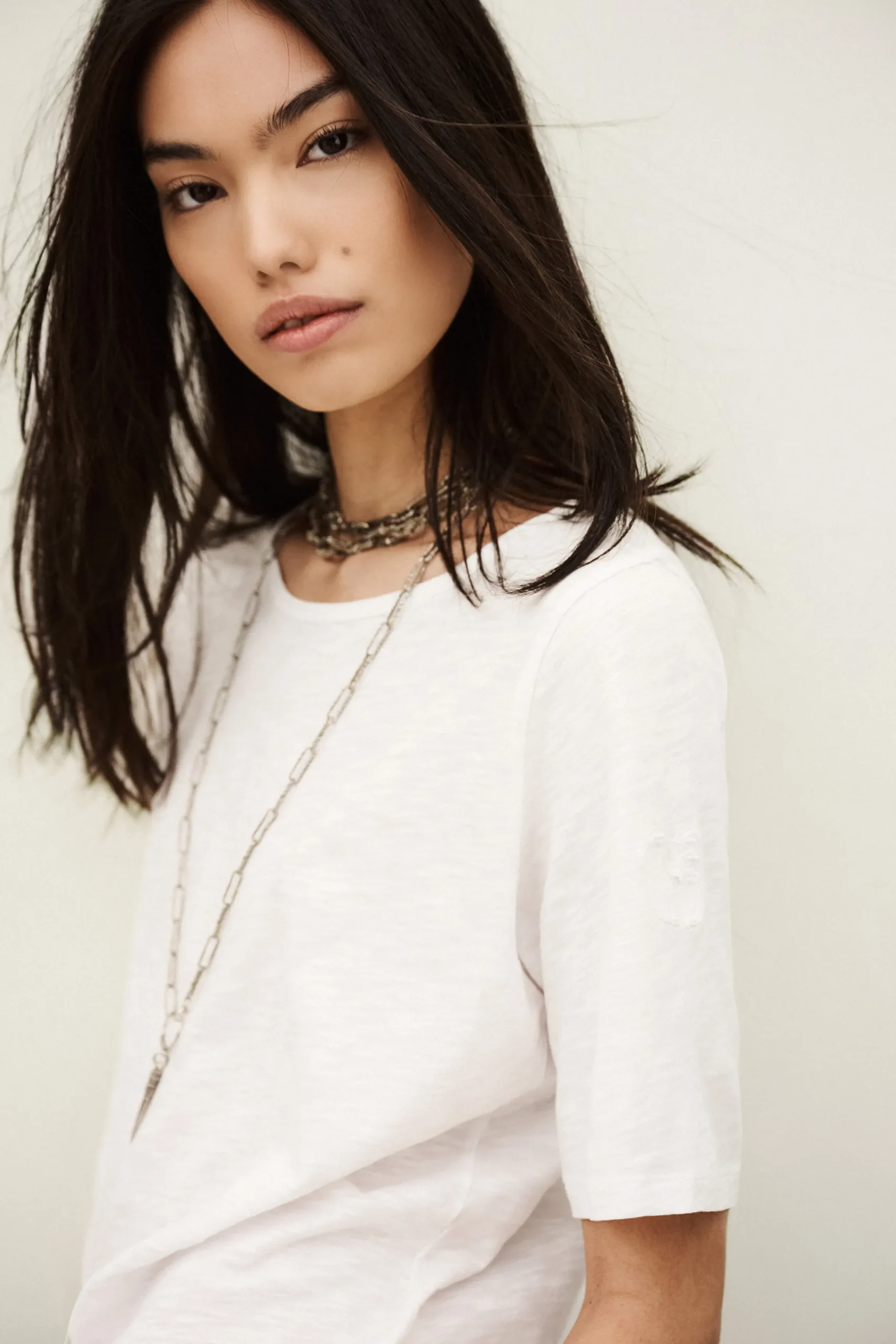 Ba&Sh VINA tee-shirt ample loose BLANC