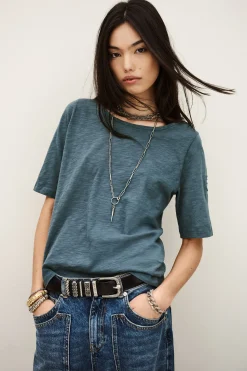 Ba&Sh VINA tee-shirt ample loose BLEU Online
