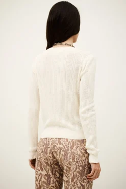 Ba&Sh VIVIANA cardigan maille ECRU Hot