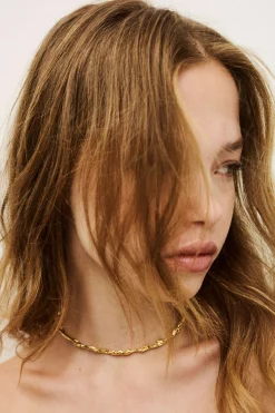 Ba&Sh WENDY collier chaine zircon DORE Hot