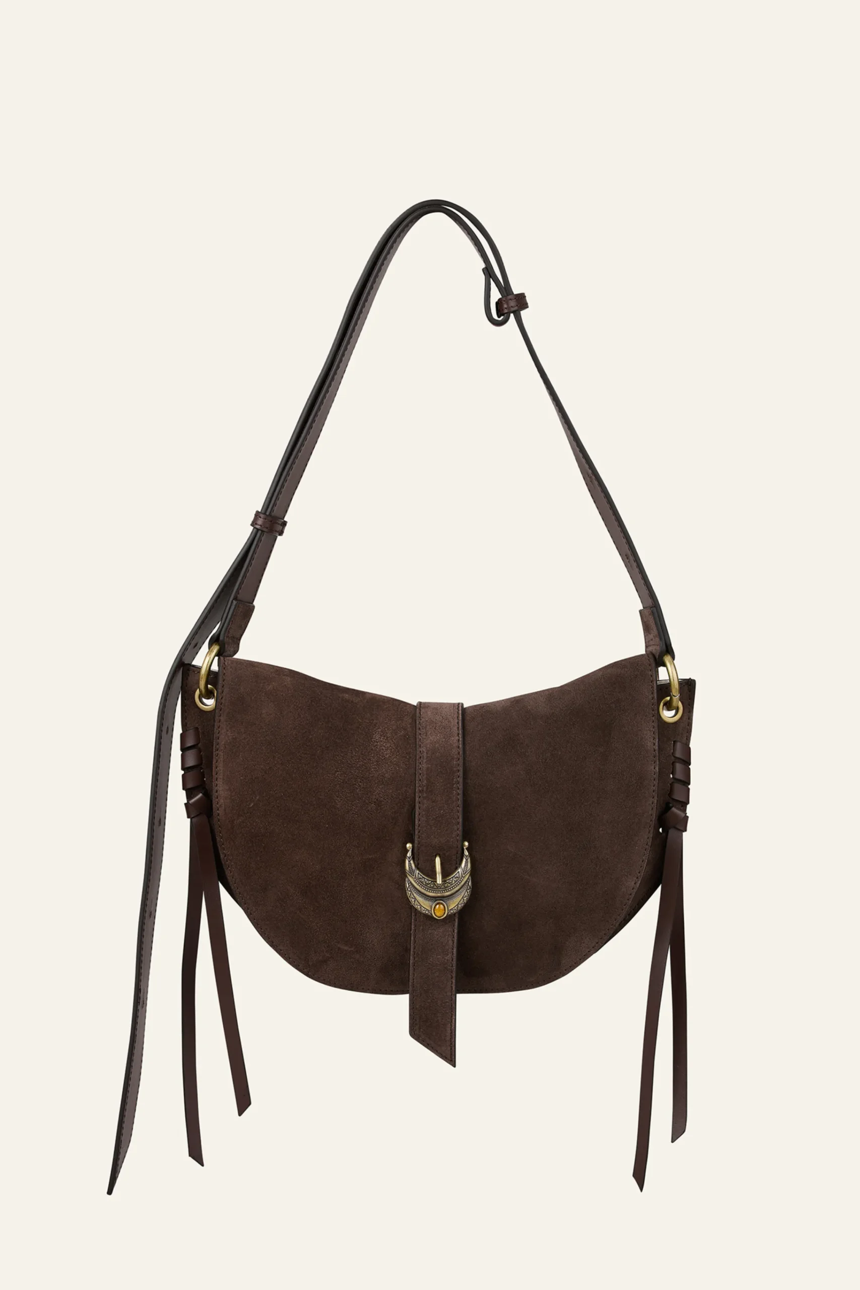 Ba&Sh YOUYOU sac demi-lune MARRON New