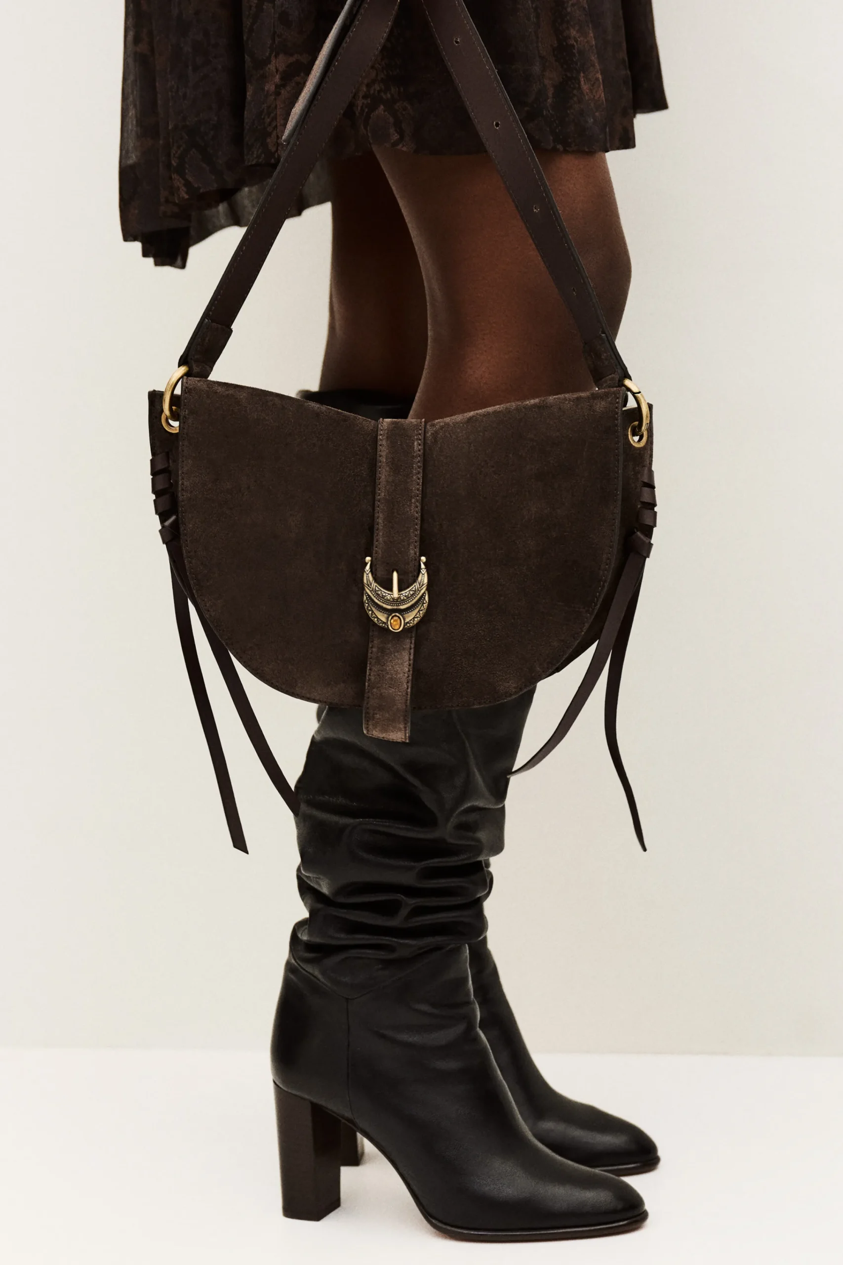 Ba&Sh YOUYOU sac demi-lune MARRON New