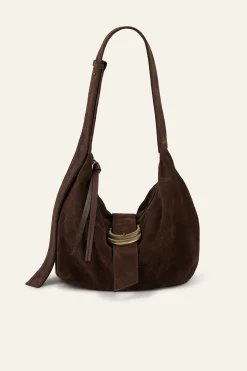 Ba&Sh YOUYOU sac hobo daim MARRON Hot