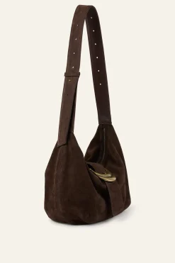 Ba&Sh YOUYOU sac hobo daim MARRON Hot