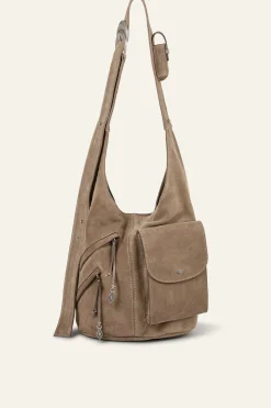 Ba&Sh YOUYOU sac seau daim GRIS Clearance