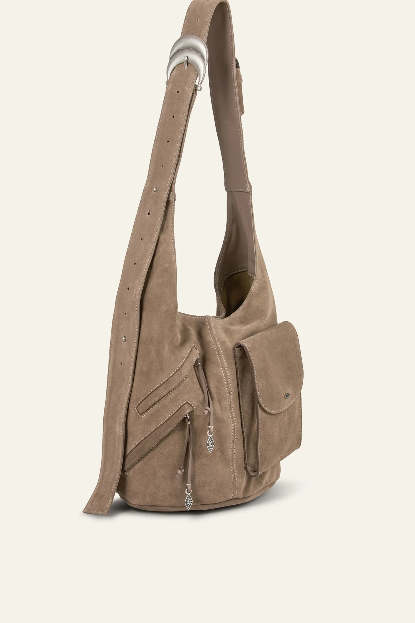 Ba&Sh YOUYOU sac seau daim GRIS Clearance