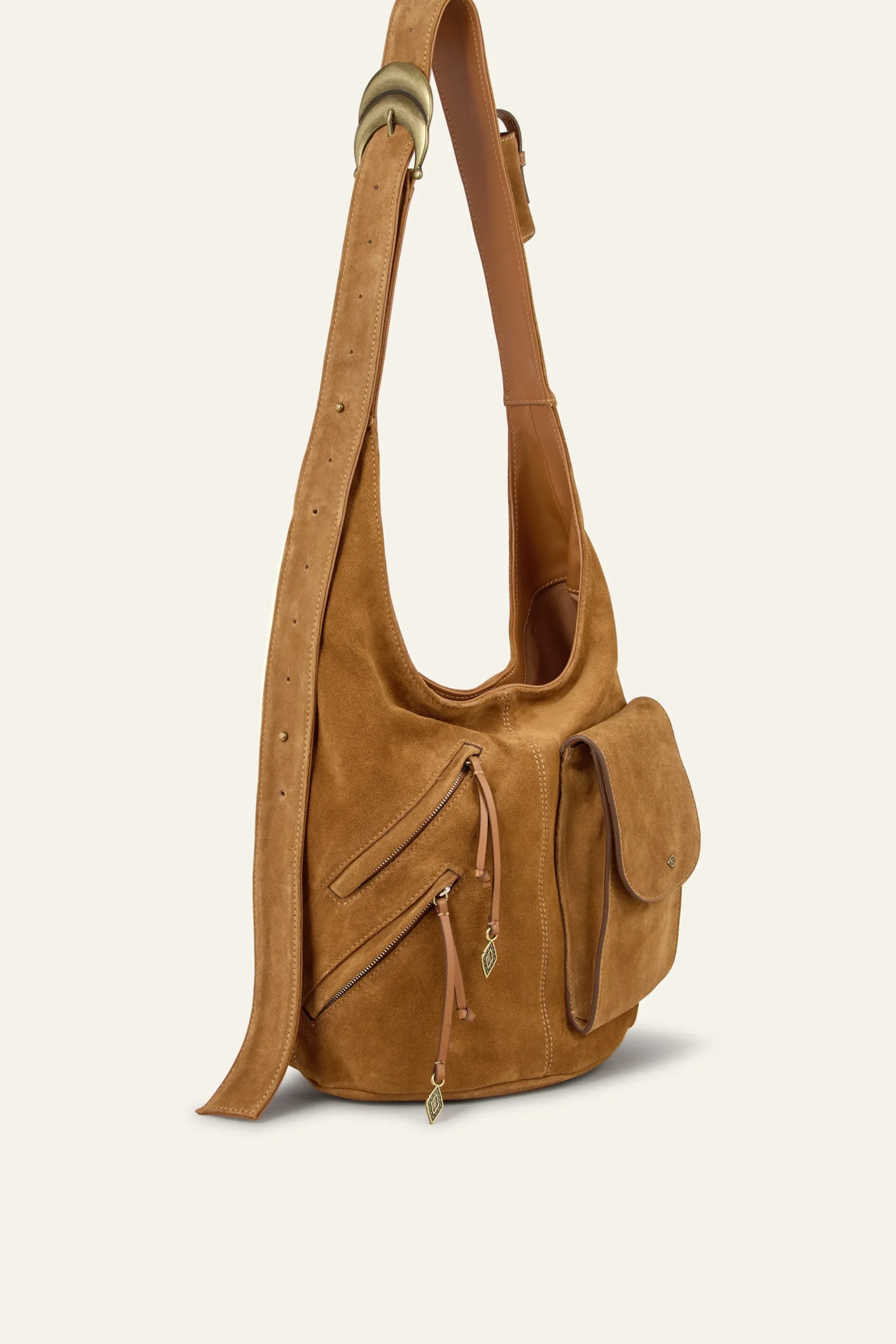 Ba&Sh YOUYOU sac seau multipocket MARRON Best