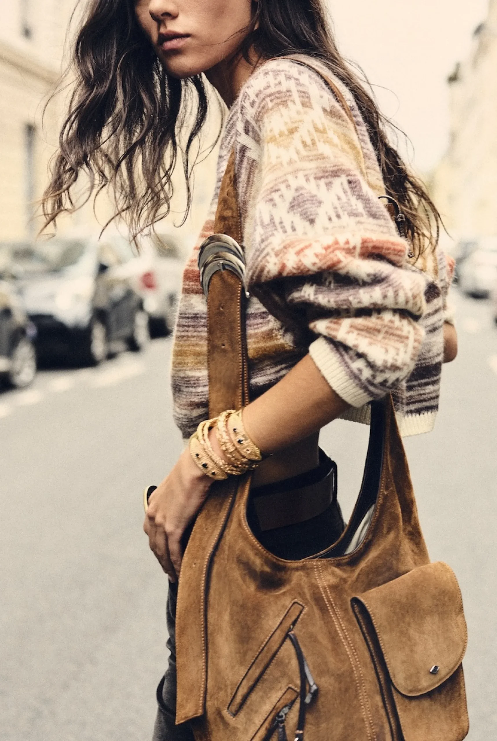 Ba&Sh YOUYOU sac seau multipocket MARRON Online