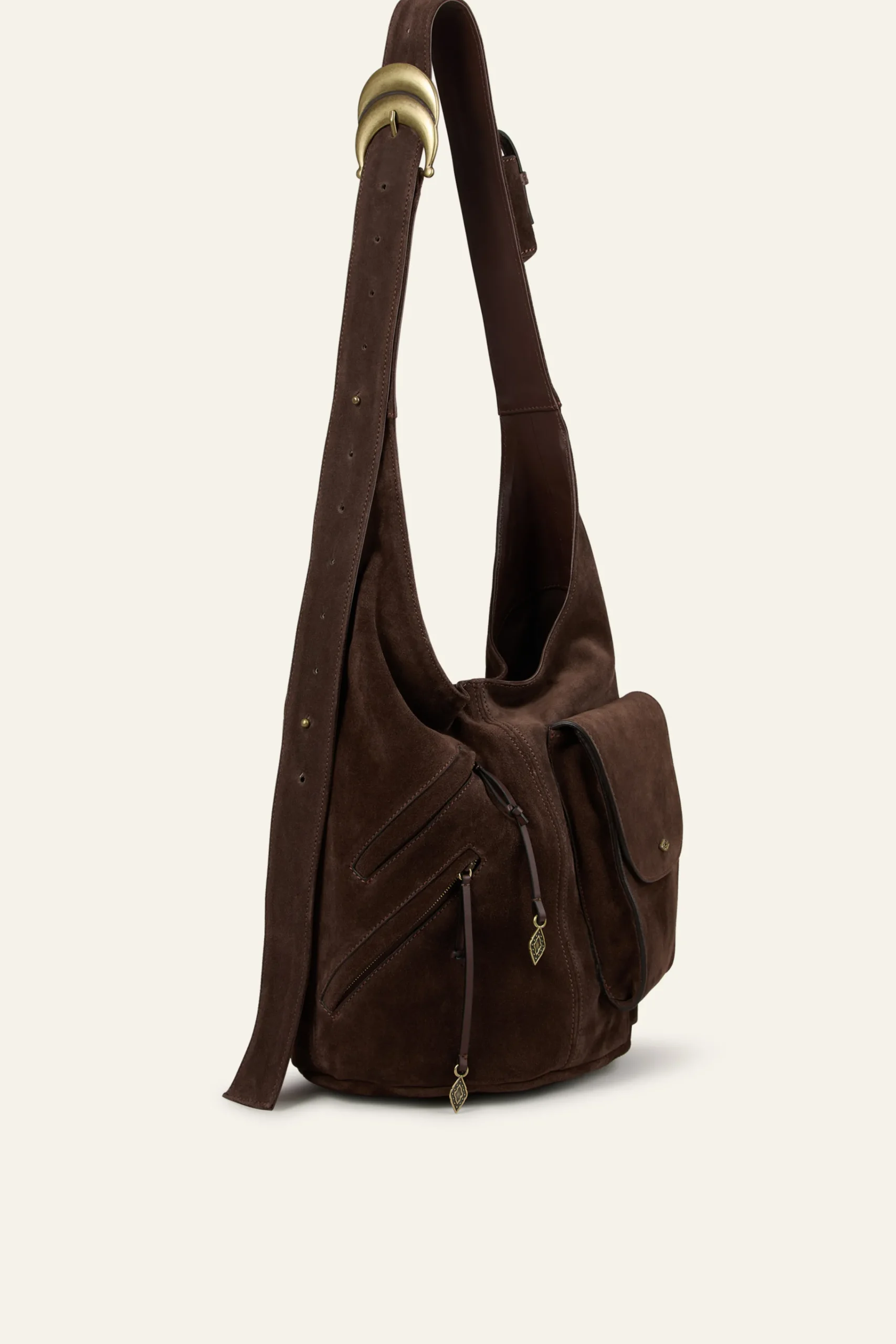 Ba&Sh YOUYOU sac seau multipocket MARRON Discount
