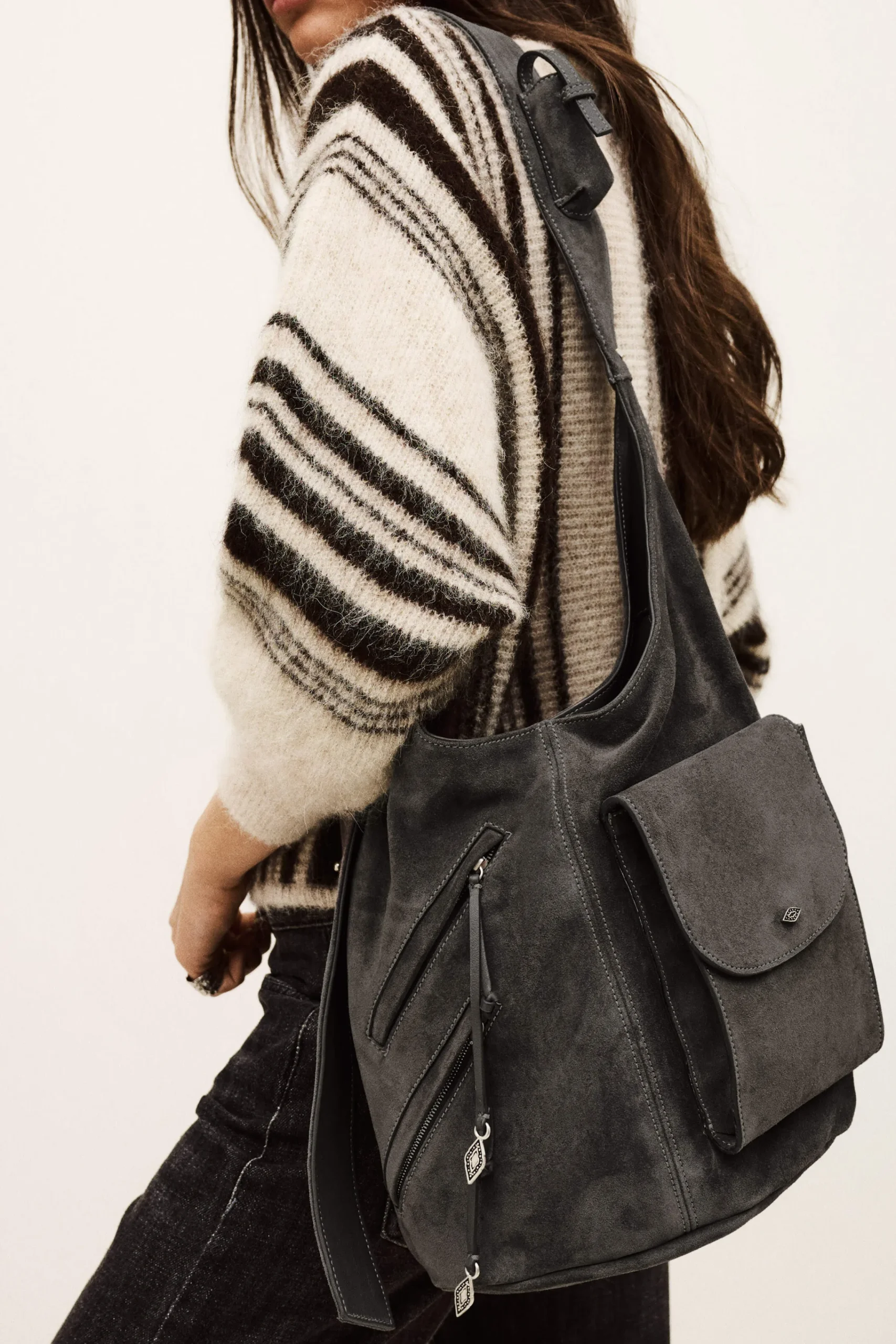 Ba&Sh YOUYOU sac seau multipocket GRIS Best