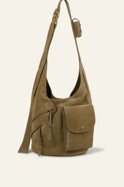 Ba&Sh YOUYOU sac seau multipocket VERT Outlet