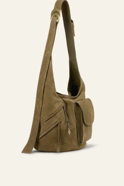 Ba&Sh YOUYOU sac seau multipocket VERT Outlet