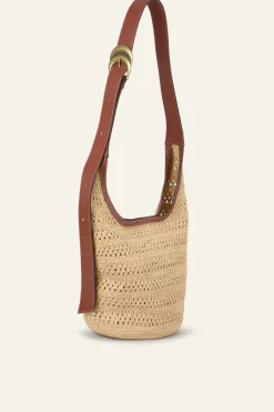 Ba&Sh YOUYOU sac seau tressé MARRON Hot