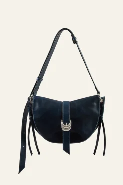 Ba&Sh YOUYOU sac selle cuir BLEU Discount