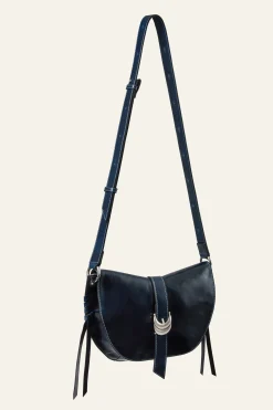 Ba&Sh YOUYOU sac selle cuir BLEU Discount