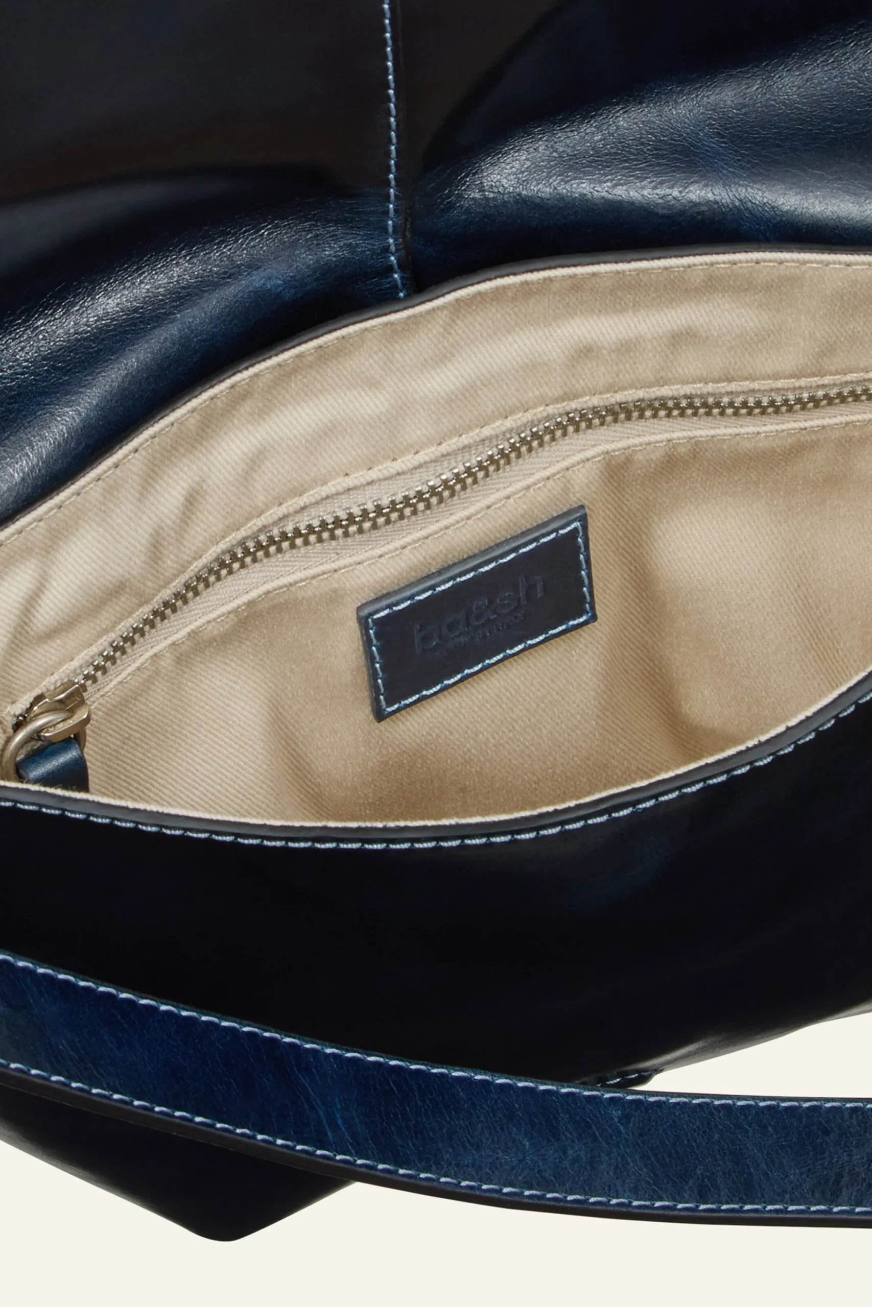 Ba&Sh YOUYOU sac selle cuir BLEU Discount