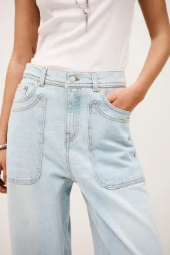 Ba&Sh ZOEL jean droit BLEU New