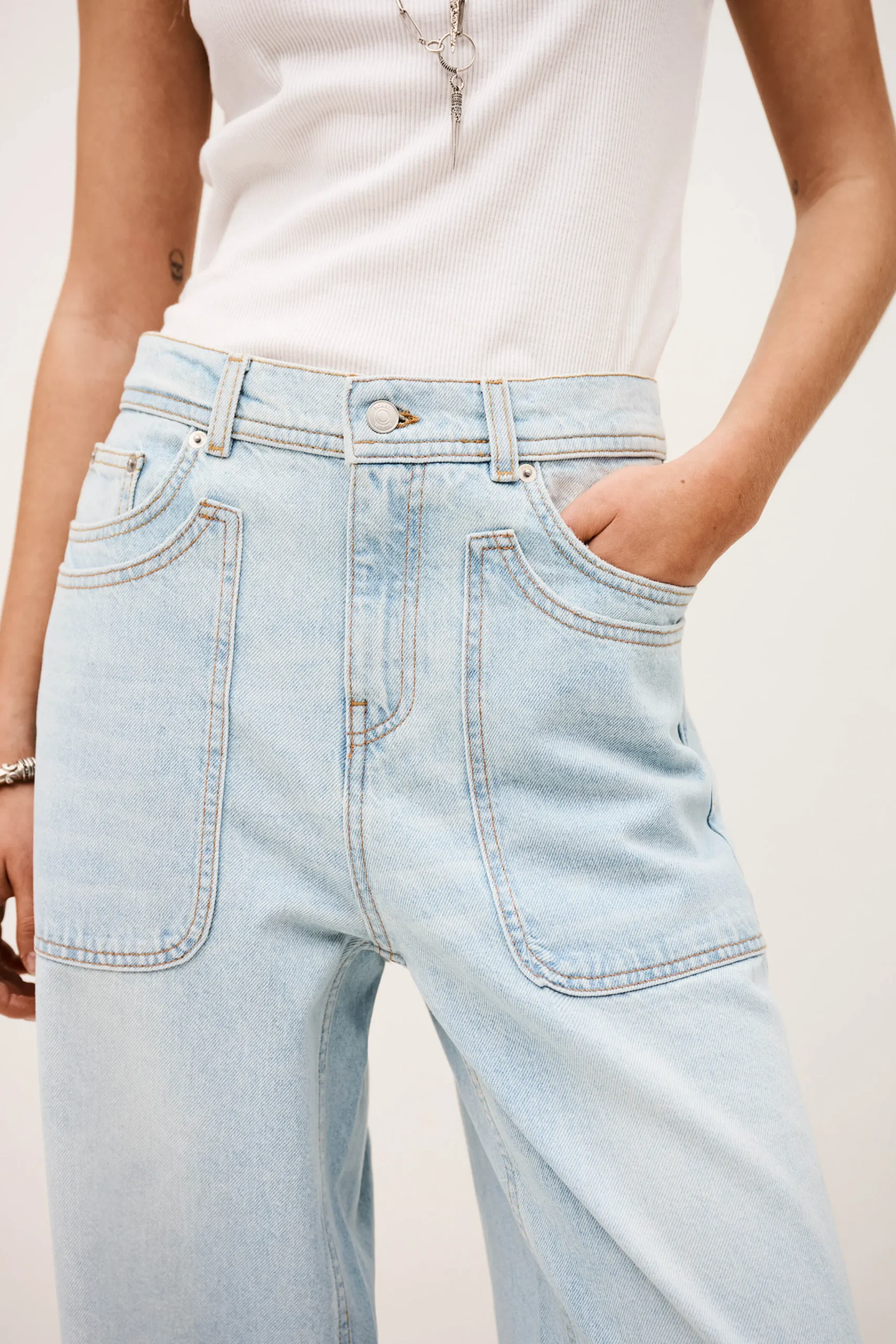 Ba&Sh ZOEL jean droit BLEU New