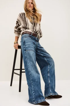 Ba&Sh ZOEL jean droit BLEU Clearance