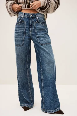 Ba&Sh ZOEL jean droit BLEU Clearance